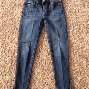 Normal jeans and worn once. Miss me and Buckle